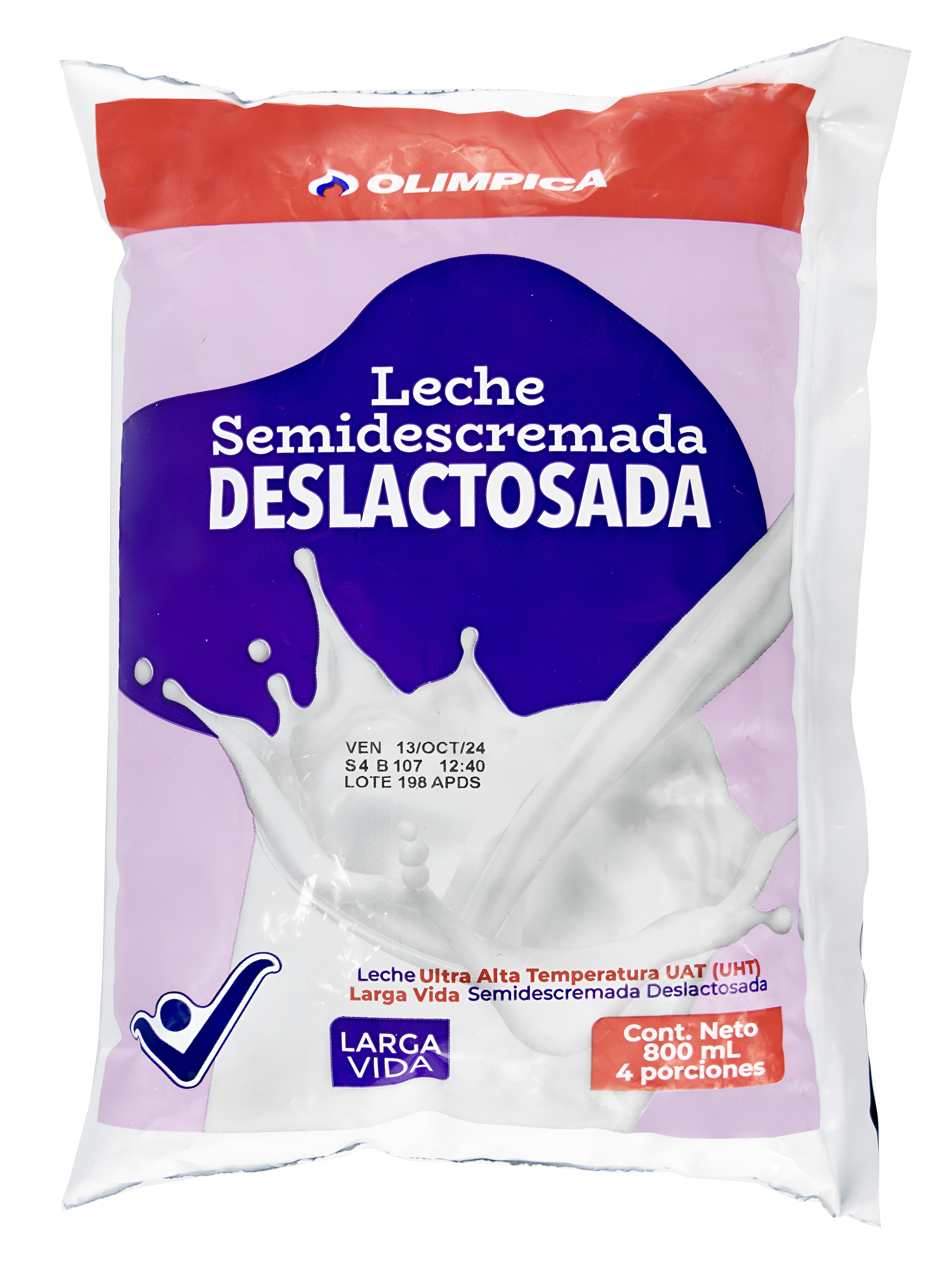Bolsa de leche Olimpica deslactosada