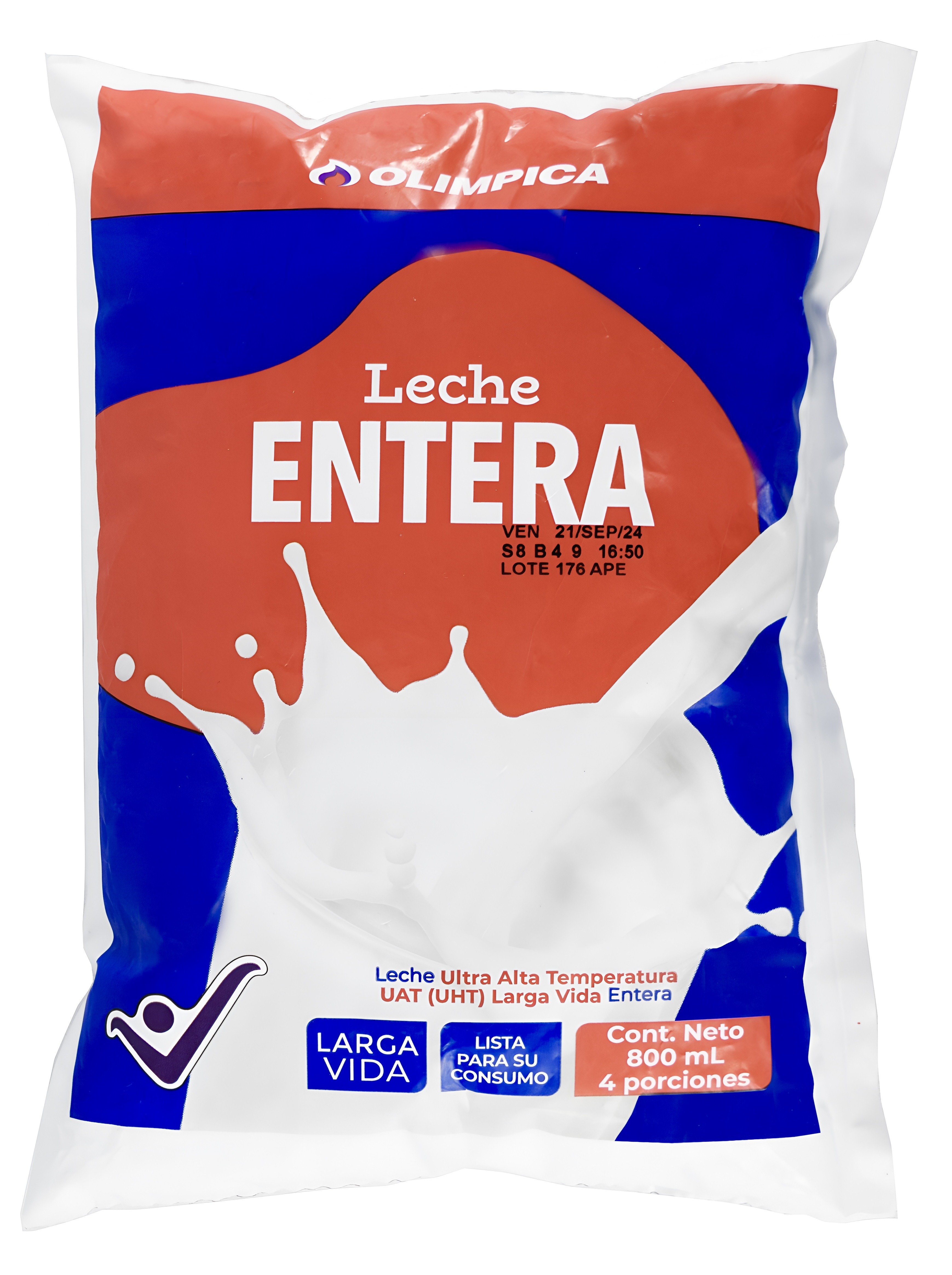 Bolsa leche Olimpica entera